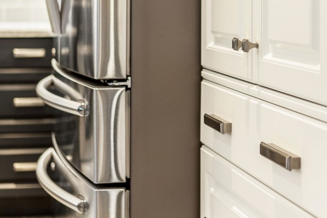 close up of drawers and handles