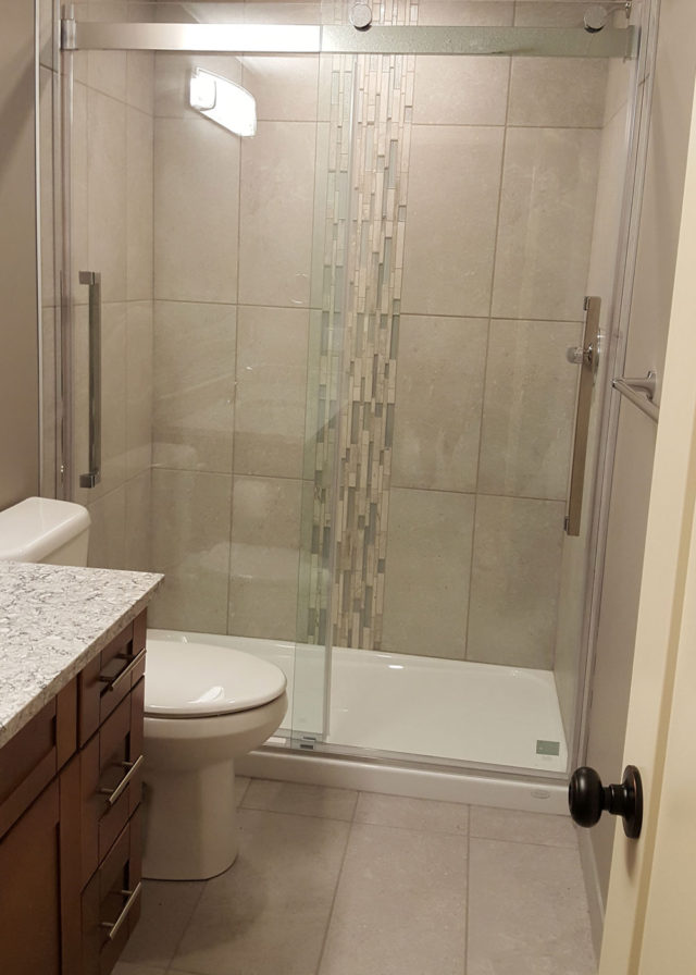 bathroom showing toilet and shower